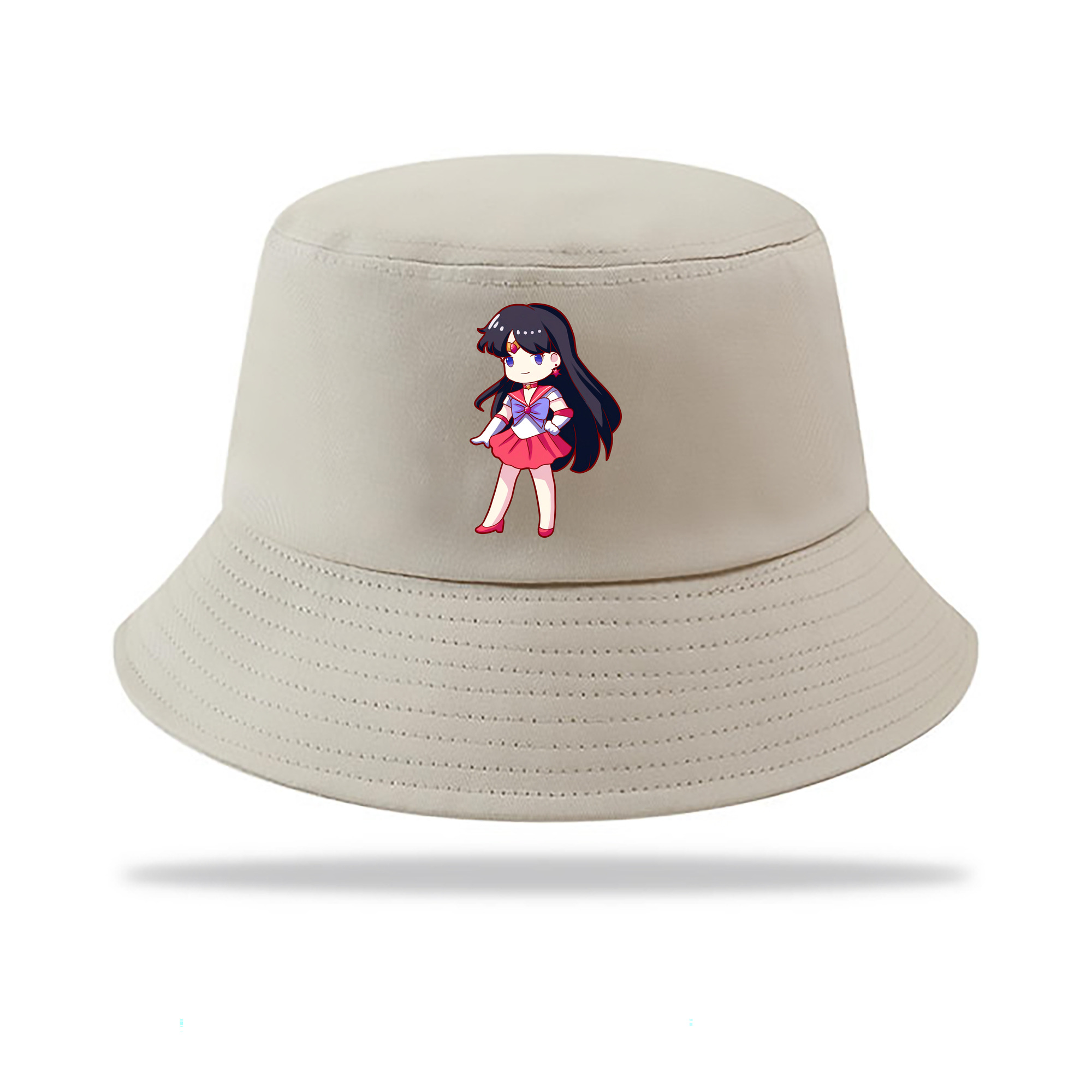 （画像用） 美少女戦士セーラームーン 火野レイ ひの レイ Sailor Moon Hino Rei （セーラーマーズ,Sailor Mars） アウトドア日除けバケットハット